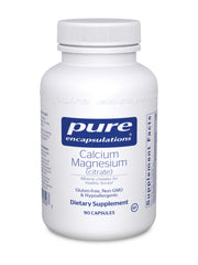 Load image into Gallery viewer, Pure Encapsulations Calcium/Magnesium (citrate) - 90/180 Capsules