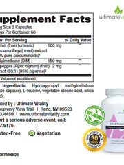 Load image into Gallery viewer, DIM Vitality - DIM Estrogen Balance with Bioperine and Curcumin - 120 Vegetarian Capsule