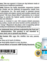 Load image into Gallery viewer, MagVitality Di-Magnesium Malate and Magnesium Glycinate – 240 Vegetarian Capsules