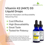 Load image into Gallery viewer, Micellized Liquid Vitamin D3 &amp; K2  - 30 Servings
