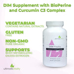 Load image into Gallery viewer, DIM Vitality - DIM Estrogen Balance with Bioperine and Curcumin - 120 Vegetarian Capsule
