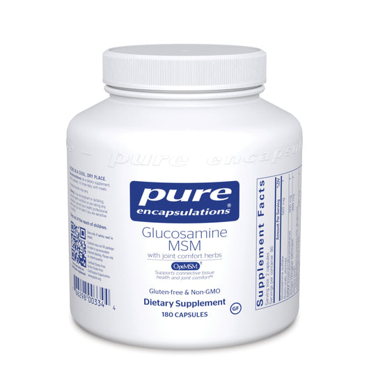 Pure Encapsulations Glucosamine/MSM with joint comfort herbs - 60/180/360 Capsules