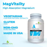 Load image into Gallery viewer, MagVitality Di-Magnesium Malate and Magnesium Glycinate – 240 Vegetarian Capsules
