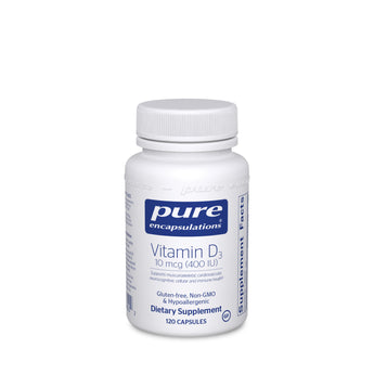 Pure Encapsulations Vitamin D3 10 mcg (400 IU) - 120 Capsules