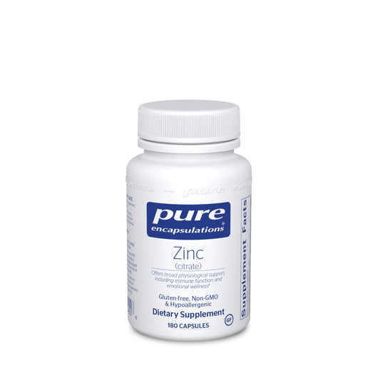 Pure Encapsulations Zinc (citrate) - 60/180 Capsules