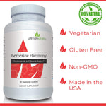 Load image into Gallery viewer, Ultimate Vitality Berberine Harmony Synergistic Phytonutrient Blend  90 Vegetarian Capsules
